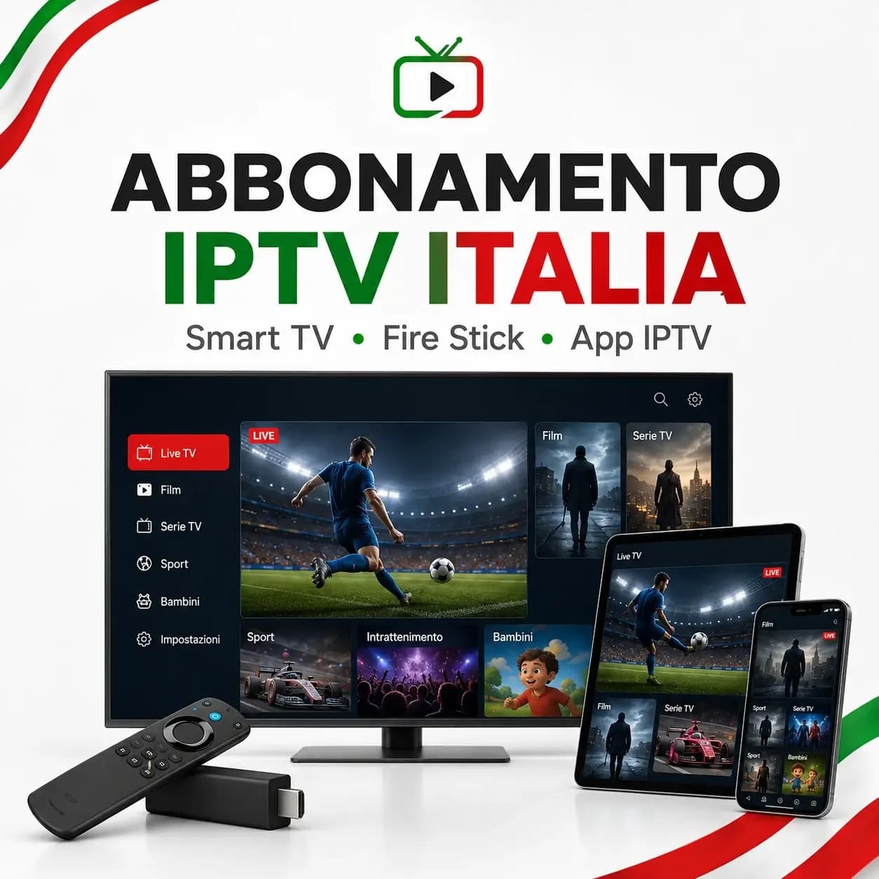 IPTV Abbonarsi in Italia | Italia IPTV Premium 4K UHD 2026