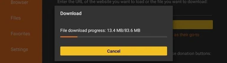 Install prompt